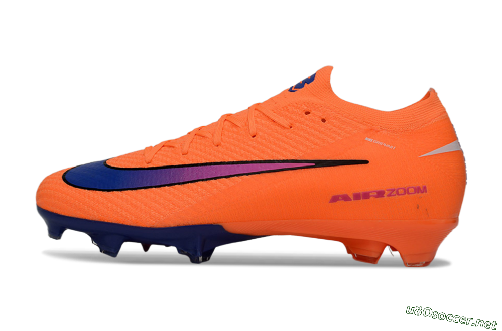Men's Nike Air Zoom Mercurial Vapor 16 Elite FG Football Boots - Orange/Vibrant Purple/Shocking Pink 0