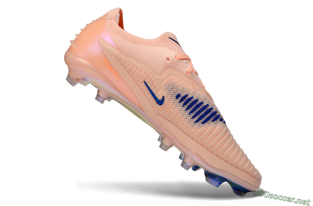 Unisex Nike Phantom 6 Elite Low FG Football Boots - Peach/Ocean Blue/Sunset Pink 4