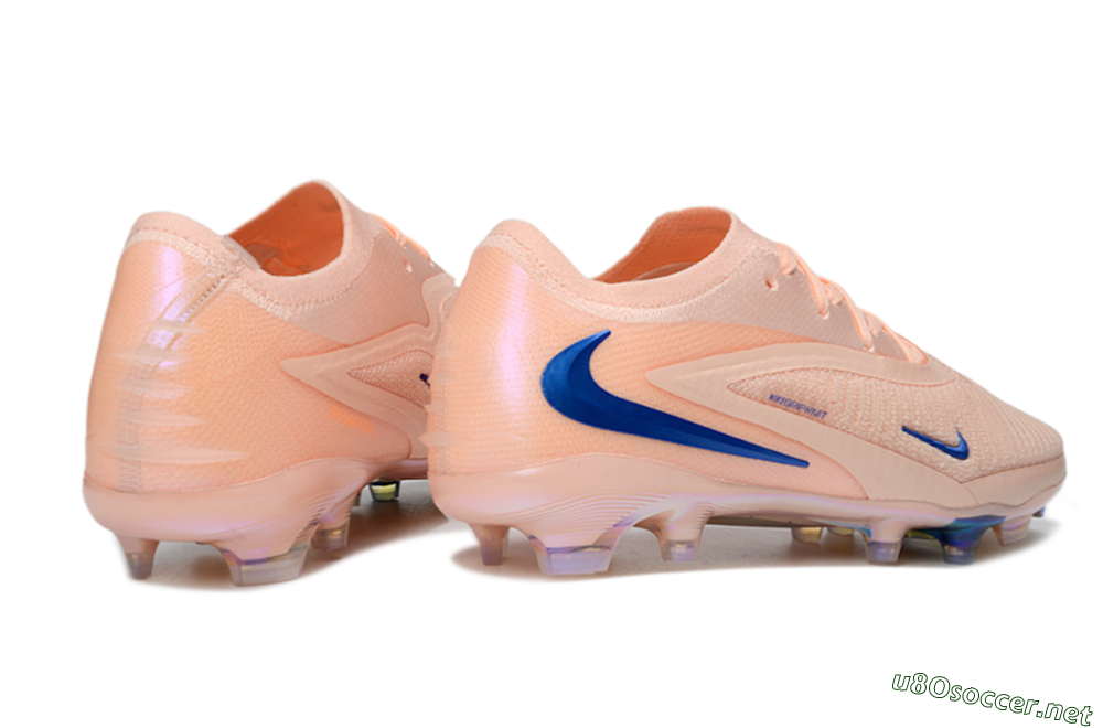 Unisex Nike Phantom 6 Elite Low FG Football Boots - Peach/Ocean Blue/Sunset Pink 6