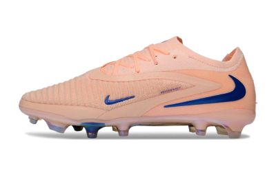 Unisex Nike Phantom 6 Elite Low FG Football Boots - Peach/Ocean Blue/Sunset Pink