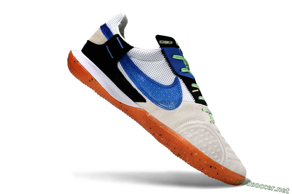 Unisex Nike Street Gato IC Football Shoes - Blue/Orange Blast/Clay Beige 4