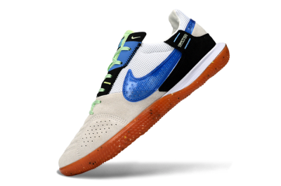 Unisex Nike Street Gato IC Football Shoes - Blue/Orange Blast/Clay Beige