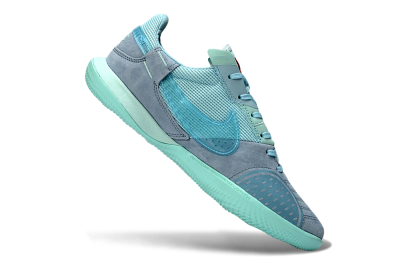 Unisex Nike Street Gato IC Football Shoes - Blue/Light Blue/Soft Grey