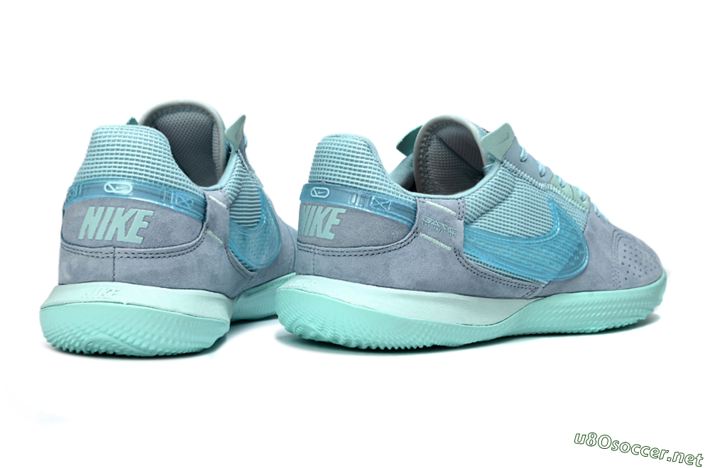 Unisex Nike Street Gato IC Football Shoes - Blue/Light Blue/Soft Grey 6