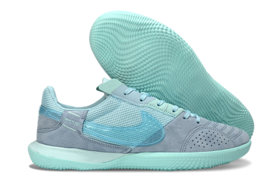 Unisex Nike Street Gato IC Football Shoes - Blue/Light Blue/Soft Grey