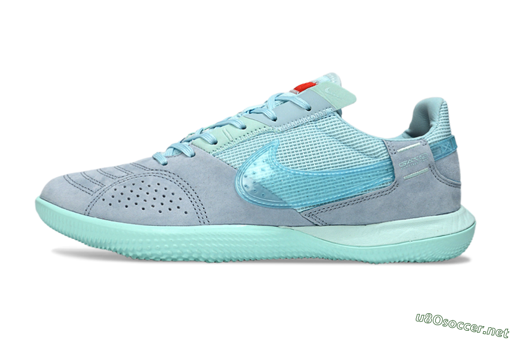 Unisex Nike Street Gato IC Football Shoes - Blue/Light Blue/Soft Grey 0