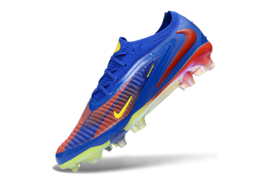 Unisex Nike Phantom 6 Elite Low FG Football Boots - Blue/Vibrant Orange/Electric Yellow