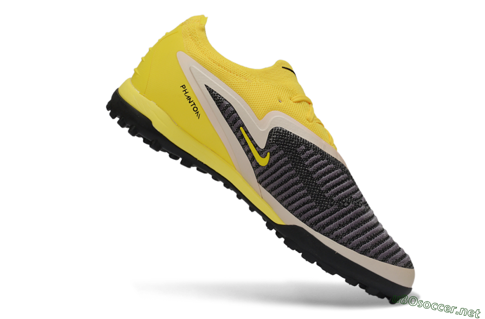 Unisex Nike Phantom 6 Elite Low TF Football Shoes - Yellow/Electric Yellow/Charcoal Gray 4