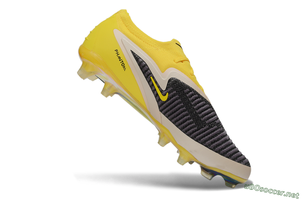 Unisex Nike Phantom 6 Elite Low FG Football Boots - Yellow/Electric Yellow/Graphite Gray 4