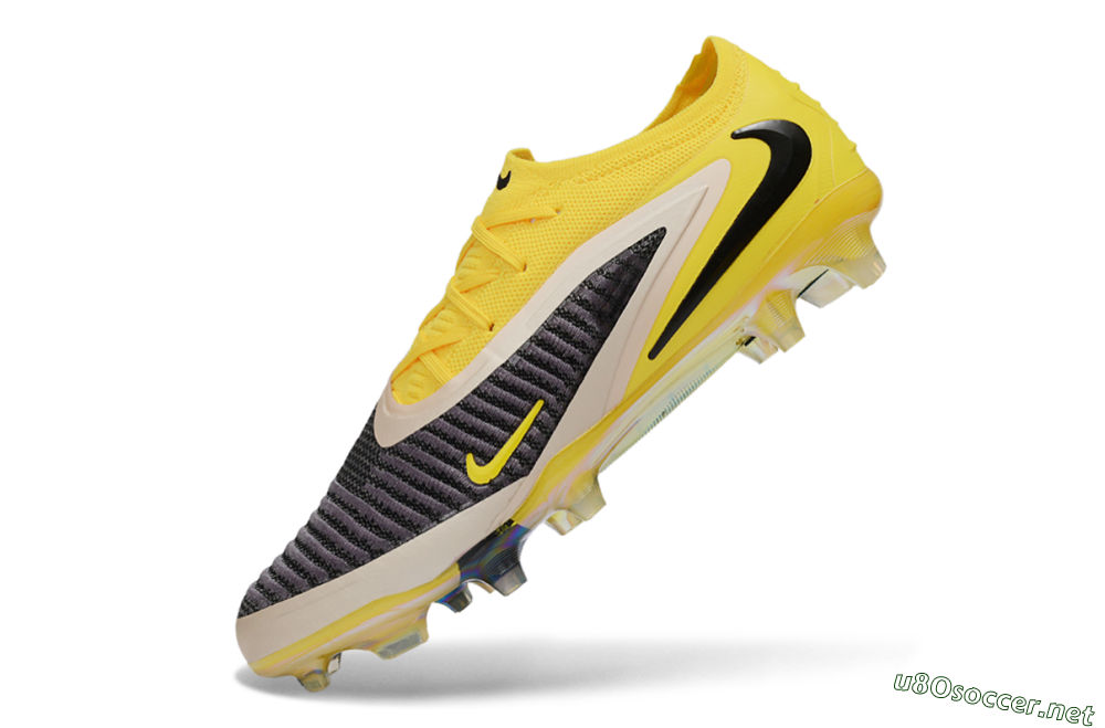 Unisex Nike Phantom 6 Elite Low FG Football Boots - Yellow/Electric Yellow/Graphite Gray 5