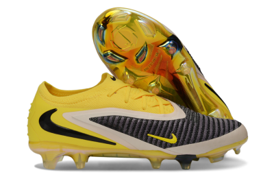 Unisex Nike Phantom 6 Elite Low FG Football Boots - Yellow/Electric Yellow/Graphite Gray