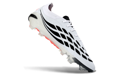 Men's Adidas Predator 26 Elite FG Football Boots - White/Vibrant Red/Black