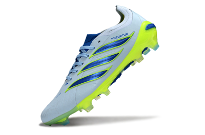 Unisex Adidas Predator 26 Elite FG Football Boots - Blue/Electric Lime/Azure
