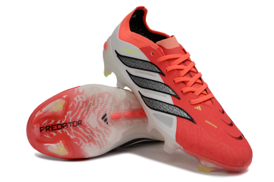 Unisex Adidas Predator 26 Elite FG Football Boots - Red/Bright Red/White Fusion