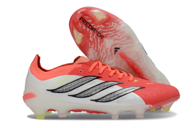 Unisex Adidas Predator 26 Elite FG Football Boots - Red/Bright Red/White Fusion
