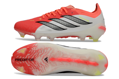 Unisex Adidas Predator 26 Elite FG Football Boots - Red/Bright Red/White Fusion