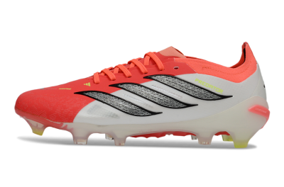 Unisex Adidas Predator 26 Elite FG Football Boots - Red/Bright Red/White Fusion