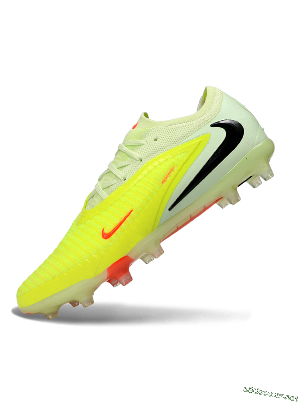 Men's Nike Phantom 6 Elite Low FG Football Boots - Yellow/Neon Yellow/Coral Orange 5