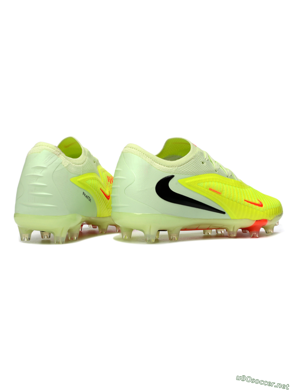 Men's Nike Phantom 6 Elite Low FG Football Boots - Yellow/Neon Yellow/Coral Orange 6