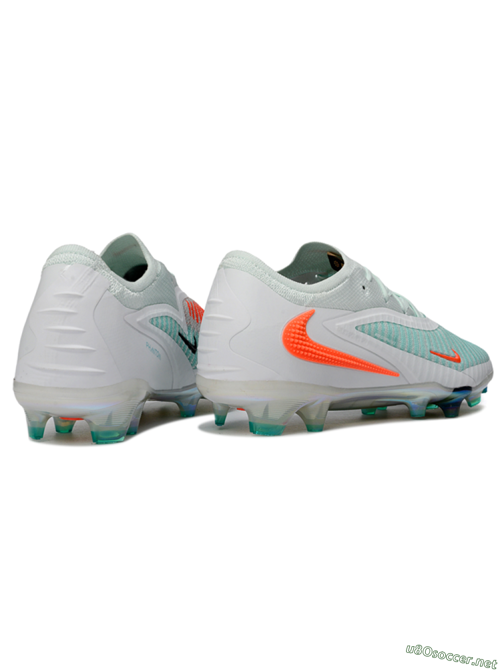 Unisex Nike Phantom 6 Elite Low FG Football Boots - Mint/Coral Glow/White Pearl 6