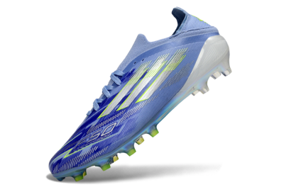 Men's Adidas F50 Elite FG Football Boots - Blue/Electric Green/Silver