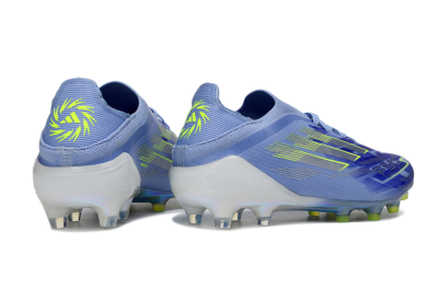 Men's Adidas F50 Elite FG Football Boots - Blue/Electric Green/Silver