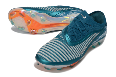 Men's Nike Phantom 6 Elite Low FG Football Boots - Teal/Ocean Blue/White