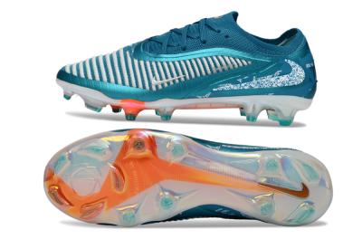 Men's Nike Phantom 6 Elite Low FG Football Boots - Teal/Ocean Blue/White