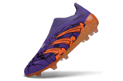 Unisex UFL x Adidas Predator 25 Elite FG Football Boots - Purple/Vibrant Orange/Deep Purple