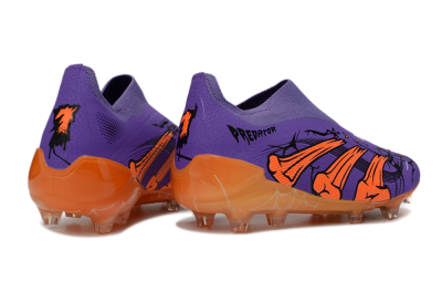 Unisex UFL x Adidas Predator 25 Elite FG Football Boots - Purple/Vibrant Orange/Deep Purple