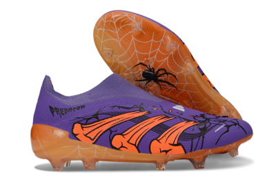 Unisex UFL x Adidas Predator 25 Elite FG Football Boots - Purple/Vibrant Orange/Deep Purple