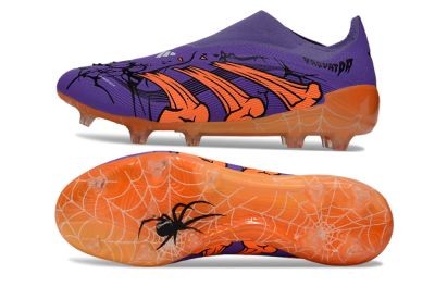 Unisex UFL x Adidas Predator 25 Elite FG Football Boots - Purple/Vibrant Orange/Deep Purple