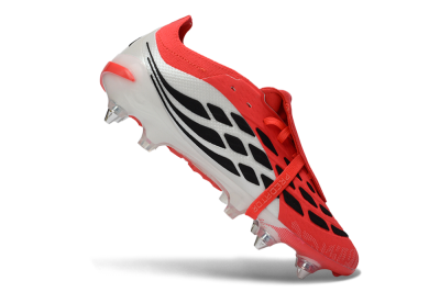 Men's Adidas Predator 26 Elite Fold-Over Tongue SG Football Boots - Red/Bright Red/Black