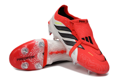 Men's Adidas Predator 26 Elite Fold-Over Tongue SG Football Boots - Red/Bright Red/Black