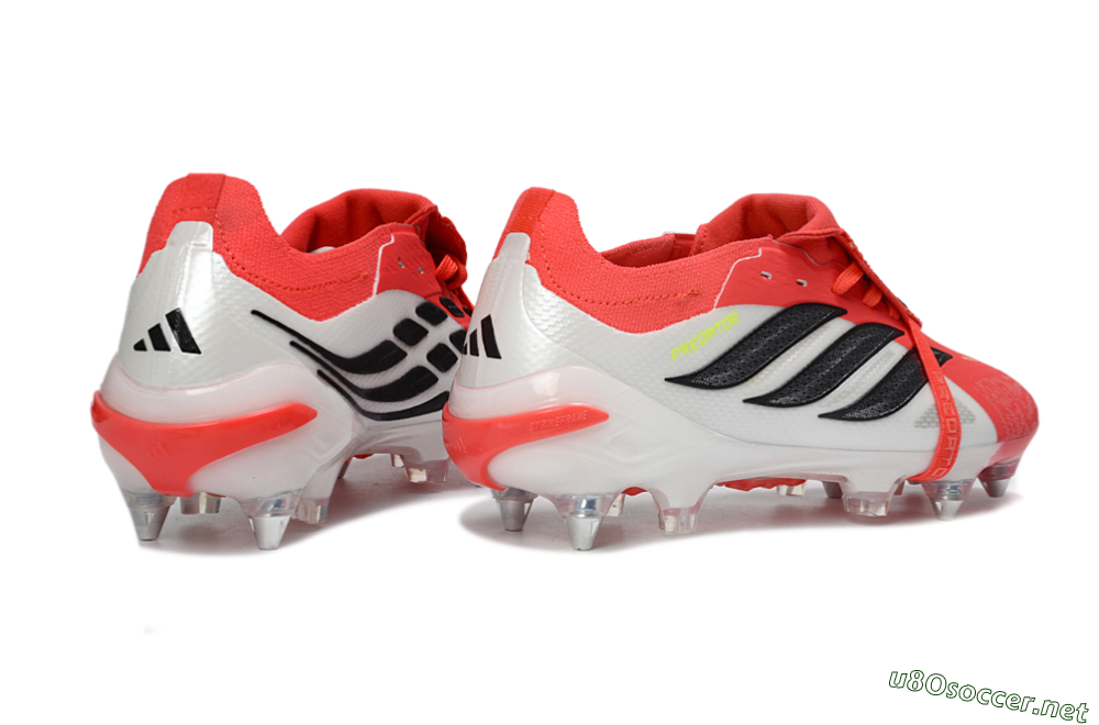 Men's Adidas Predator 26 Elite Fold-Over Tongue SG Football Boots - Red/Bright Red/Black 6