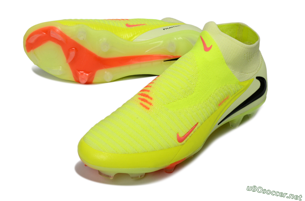 Men's Nike Phantom 6 Elite Low FG Football Boots - Yellow/Neon Yellow/Black 3