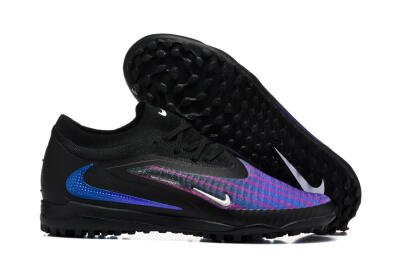 Men's Nike Phantom 6 Elite Low TF Football Shoes - Black/Royal Blue/Magenta