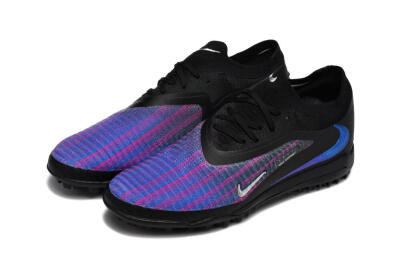 Men's Nike Phantom 6 Elite Low TF Football Shoes - Black/Royal Blue/Magenta
