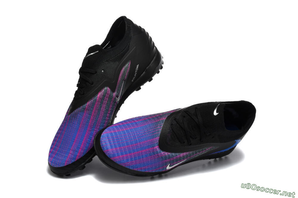Men's Nike Phantom 6 Elite Low TF Football Shoes - Black/Royal Blue/Magenta 6