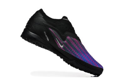 Men's Nike Phantom 6 Elite Low TF Football Shoes - Black/Royal Blue/Magenta