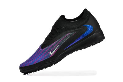 Men's Nike Phantom 6 Elite Low TF Football Shoes - Black/Royal Blue/Magenta