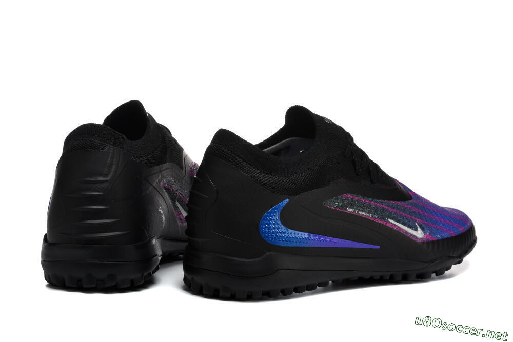 Men's Nike Phantom 6 Elite Low TF Football Shoes - Black/Royal Blue/Magenta 9