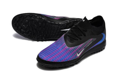 Men's Nike Phantom 6 Elite Low TF Football Shoes - Black/Royal Blue/Magenta