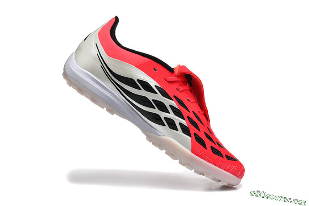 Men's Adidas Predator 26 Elite Fold-Over Tongue TF Football Shoes - Red/Electric Red/Black 7