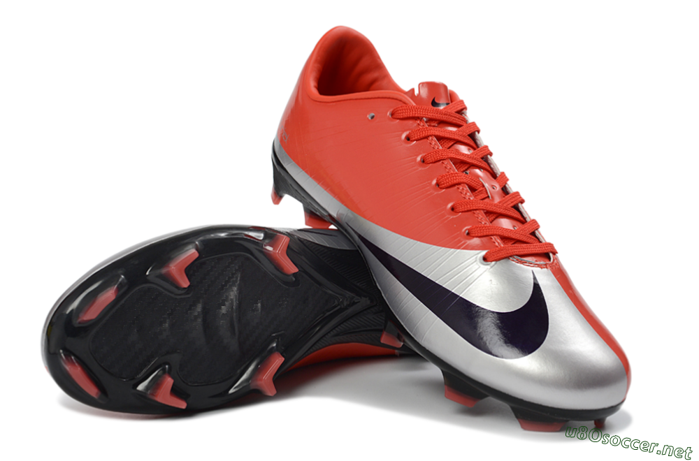 Unisex Nike Air Zoom Mercurial Vapor Superfly 1 CR7 2026 World Cup FG Football Boots - Orange/Dynamic Sunset/Metallic Silver 3