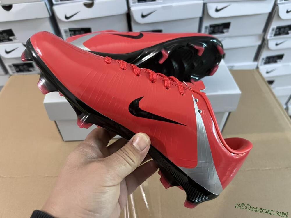 Unisex Nike Air Zoom Mercurial Vapor Superfly 1 CR7 2026 World Cup FG Football Boots - Orange/Dynamic Sunset/Metallic Silver