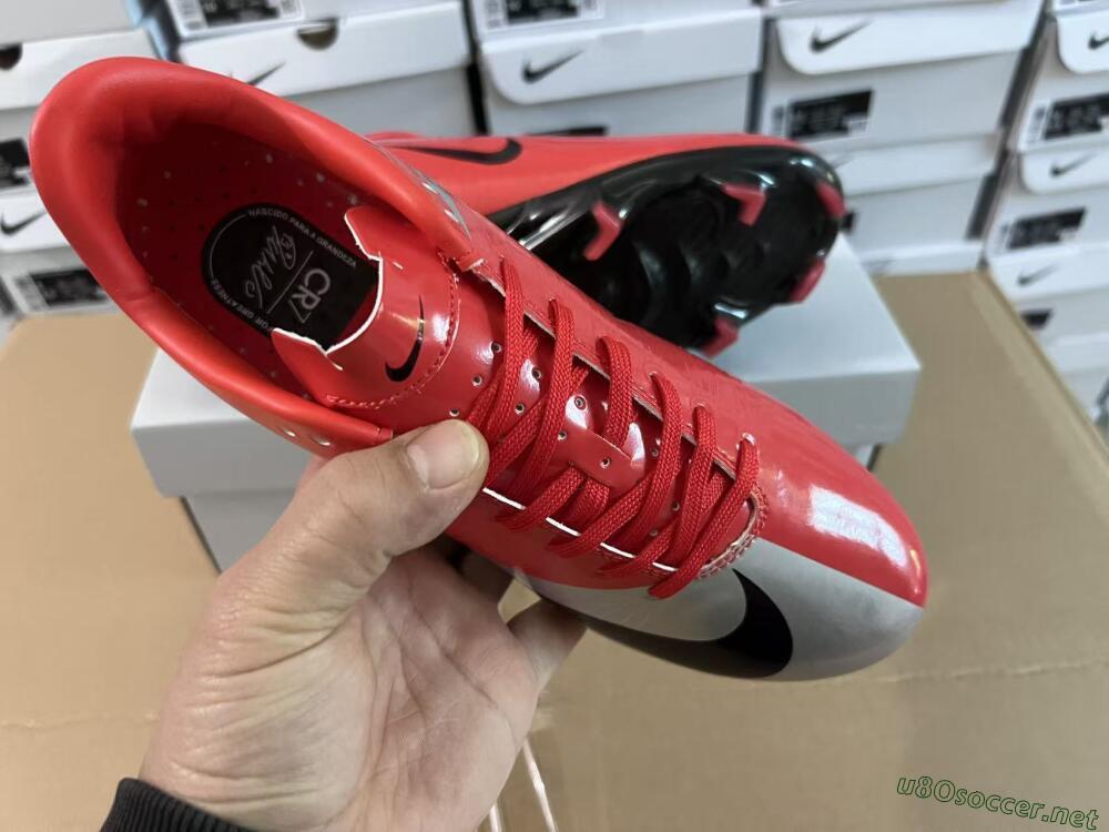 Unisex Nike Air Zoom Mercurial Vapor Superfly 1 CR7 2026 World Cup FG Football Boots - Orange/Dynamic Sunset/Metallic Silver