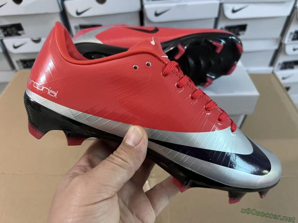 Unisex Nike Air Zoom Mercurial Vapor Superfly 1 CR7 2026 World Cup FG Football Boots - Orange/Dynamic Sunset/Metallic Silver