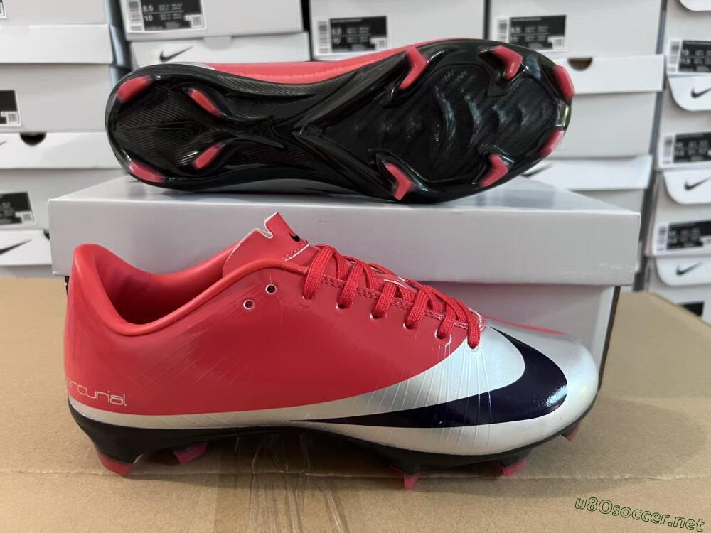 Unisex Nike Air Zoom Mercurial Vapor Superfly 1 CR7 2026 World Cup FG Football Boots - Orange/Dynamic Sunset/Metallic Silver