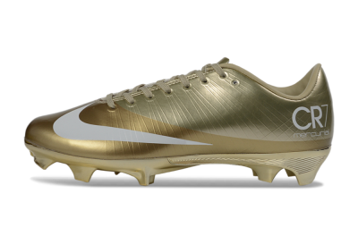 Men's Nike Air Zoom Mercurial Vapor Superfly 1 CR7 2026 World Cup FG Football Boots - Gold/Metallic Gold/White
